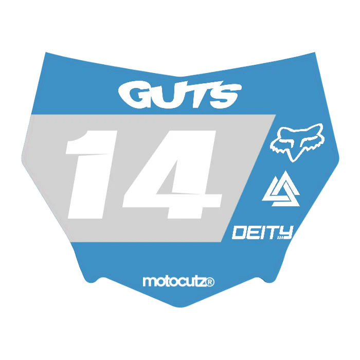 CUSTOM MOTOCUTZ FRONT PLATE DECAL