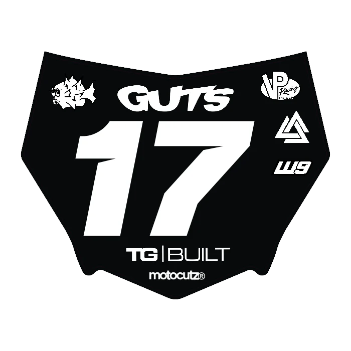 CUSTOM MOTOCUTZ FRONT PLATE DECAL