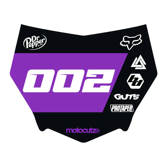 CUSTOM MOTOCUTZ FRONT PLATE DECAL