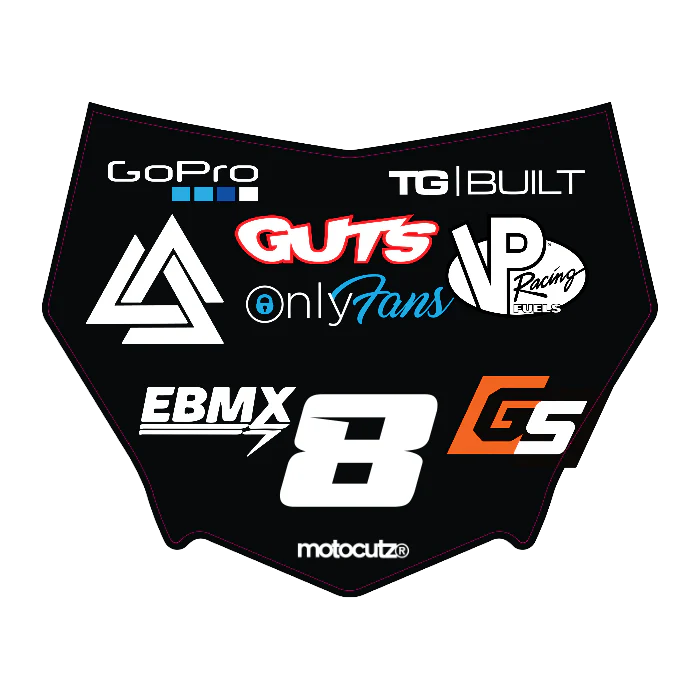 CUSTOM MOTOCUTZ FRONT PLATE DECAL