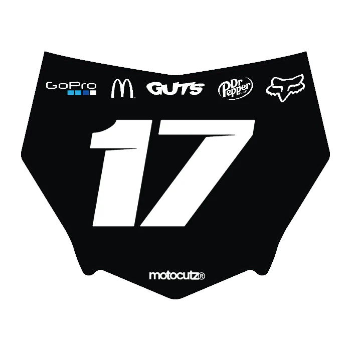 CUSTOM MOTOCUTZ FRONT PLATE DECAL
