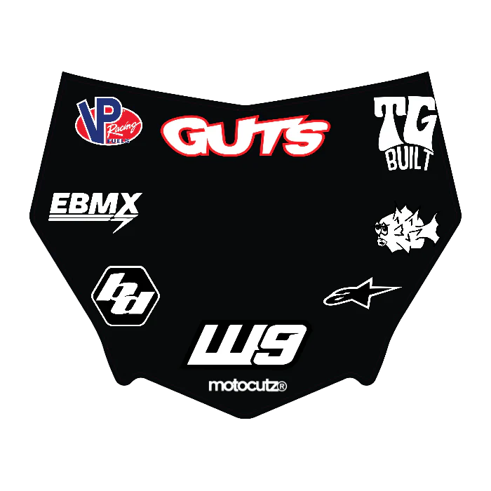 CUSTOM MOTOCUTZ FRONT PLATE DECAL