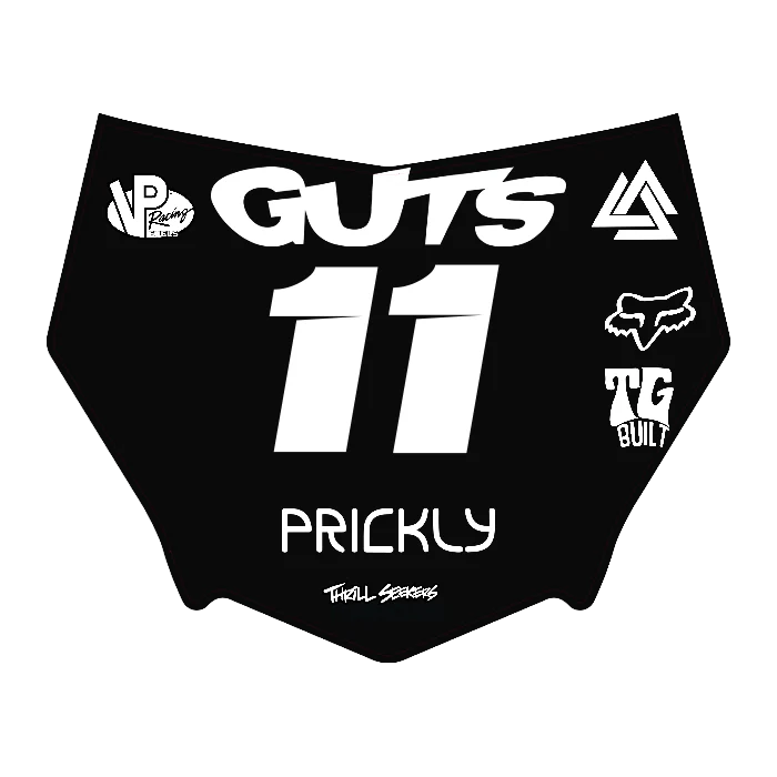 CUSTOM MOTOCUTZ FRONT PLATE DECAL