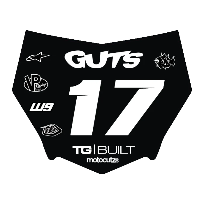 CUSTOM MOTOCUTZ FRONT PLATE DECAL