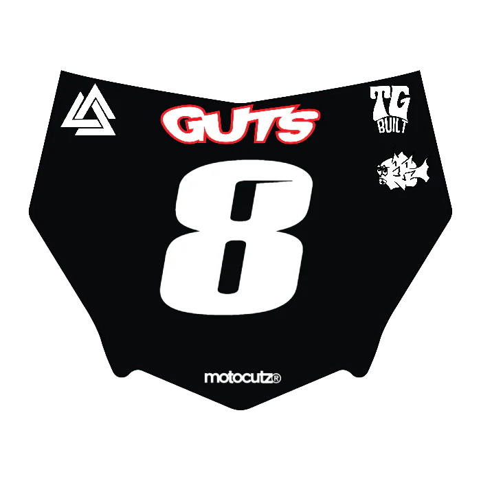 CUSTOM MOTOCUTZ FRONT PLATE DECAL