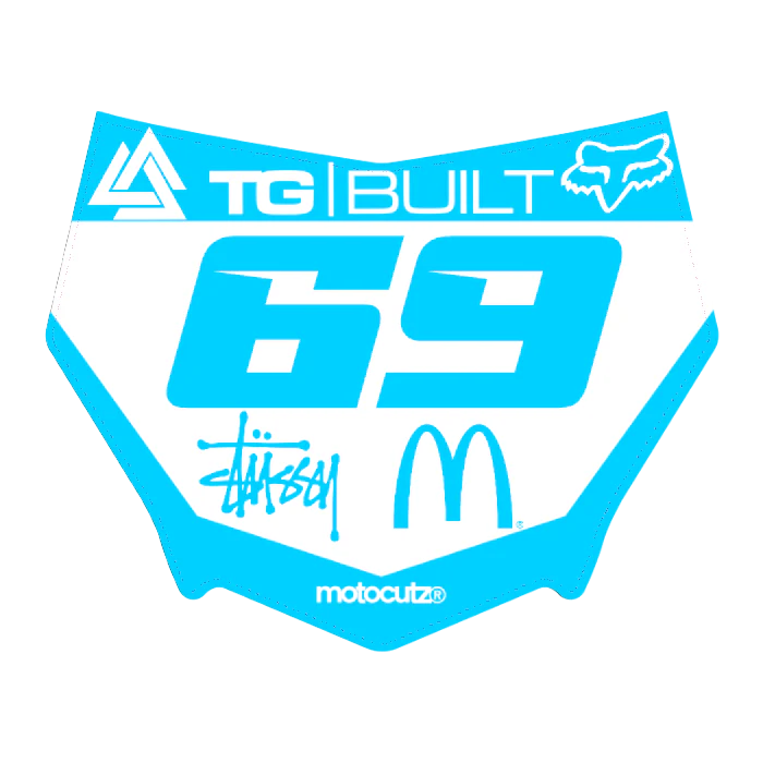 CUSTOM MOTOCUTZ FRONT PLATE DECAL