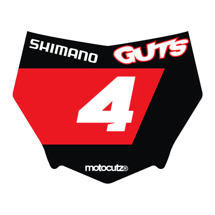 CUSTOM MOTOCUTZ FRONT PLATE DECAL