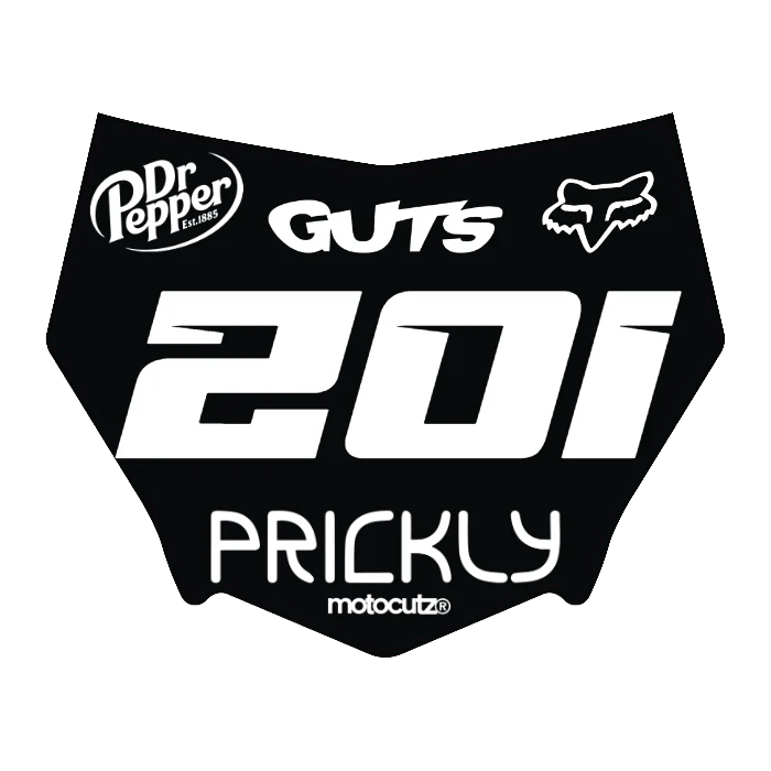 CUSTOM MOTOCUTZ FRONT PLATE DECAL