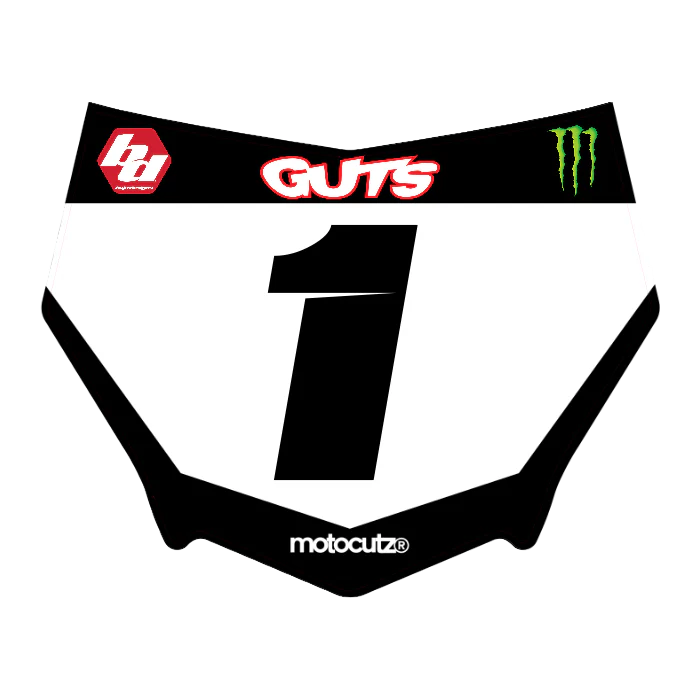 CUSTOM MOTOCUTZ FRONT PLATE DECAL