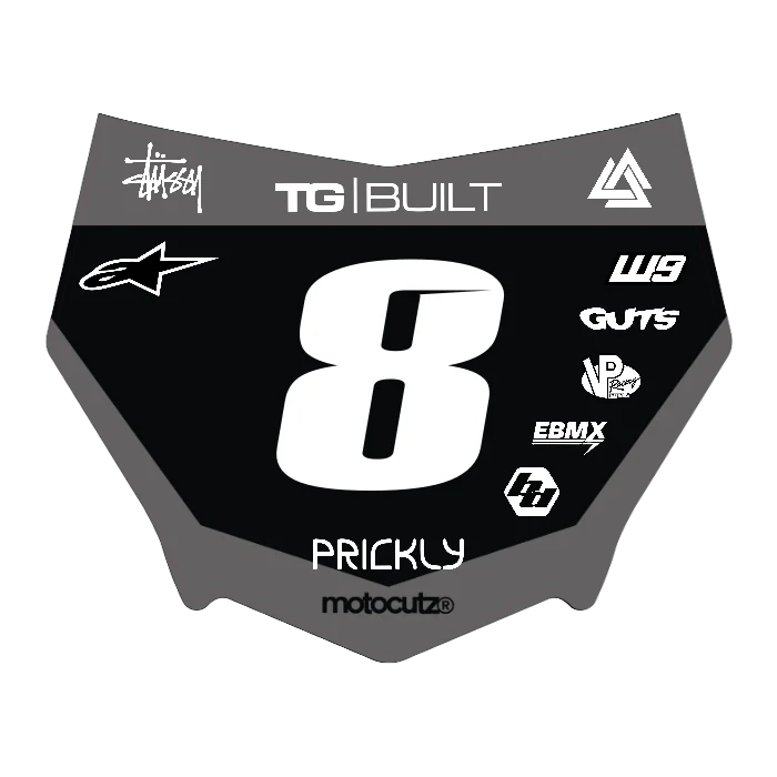 CUSTOM MOTOCUTZ FRONT PLATE DECAL