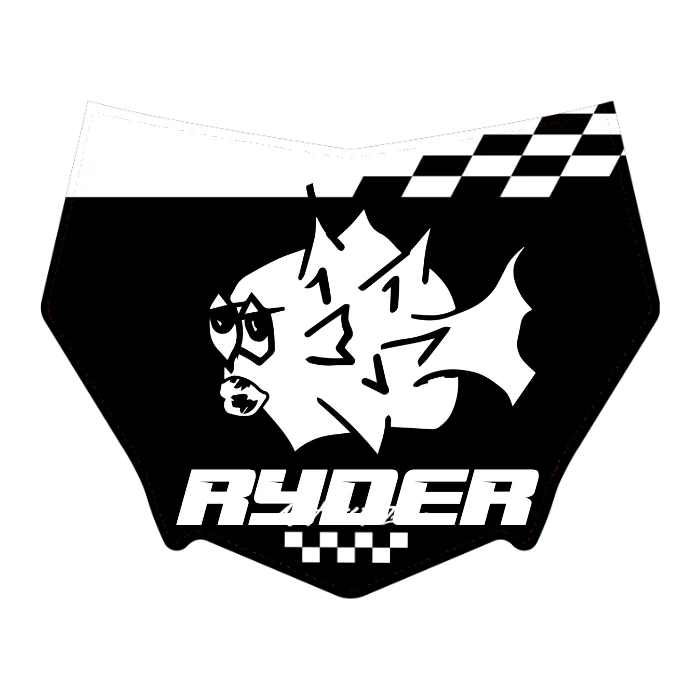 CUSTOM MOTOCUTZ FRONT PLATE DECAL
