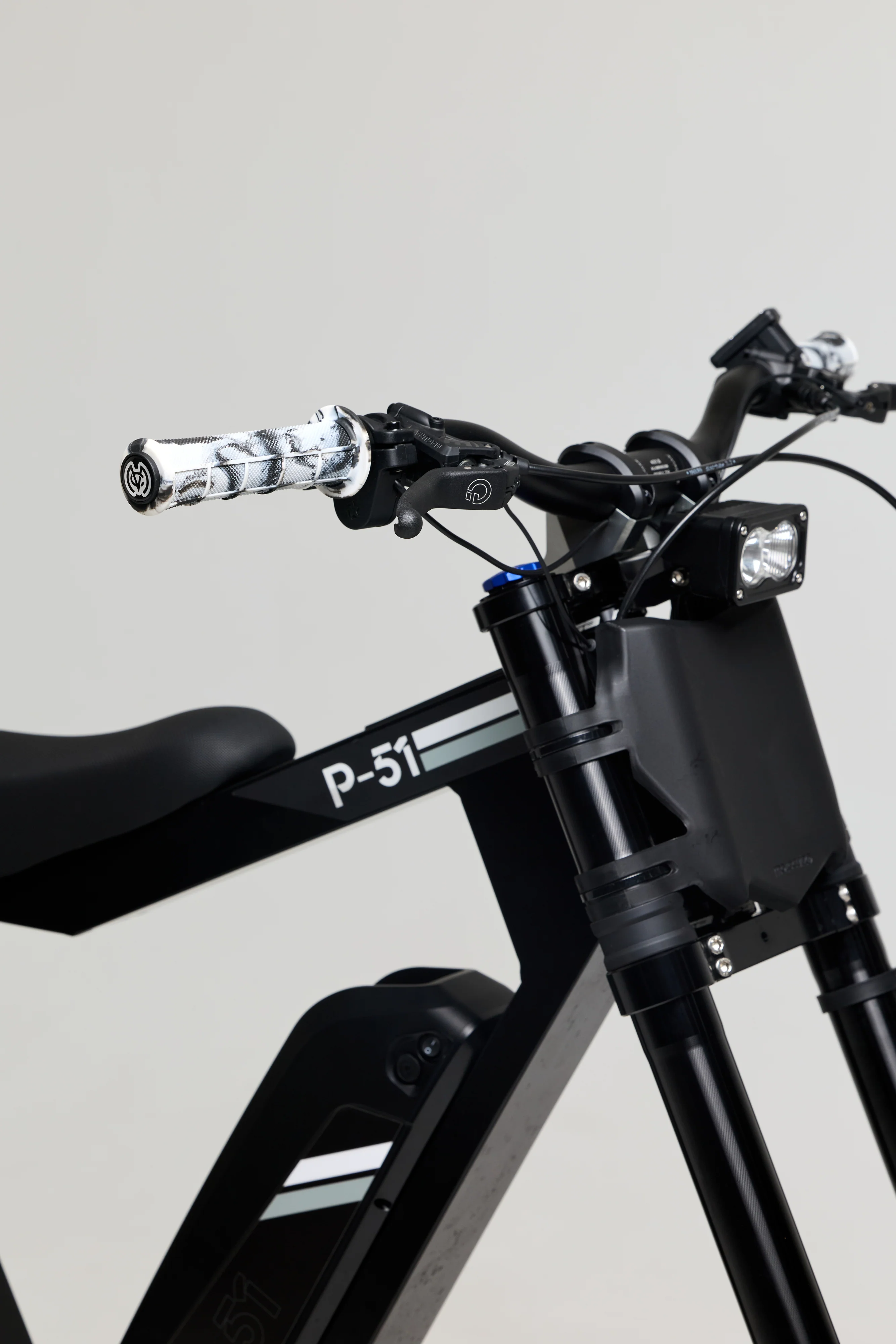 Mid Flange Bolt-On Grips White Dye - Image 6