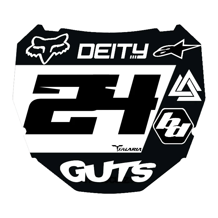 CUSTOM ODI NUMBER PLATE DECAL