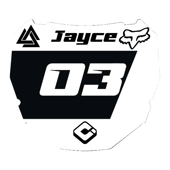 CUSTOM ODI NUMBER PLATE DECAL