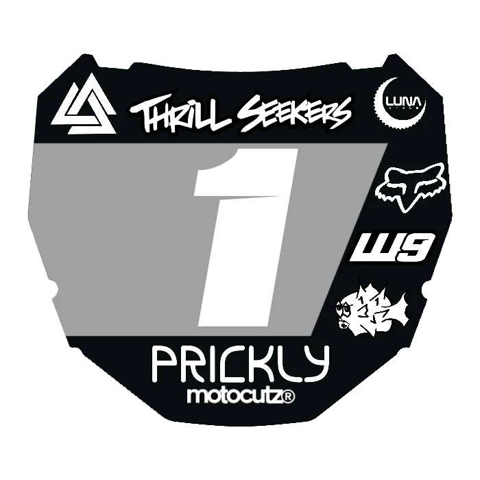 CUSTOM ODI NUMBER PLATE DECAL