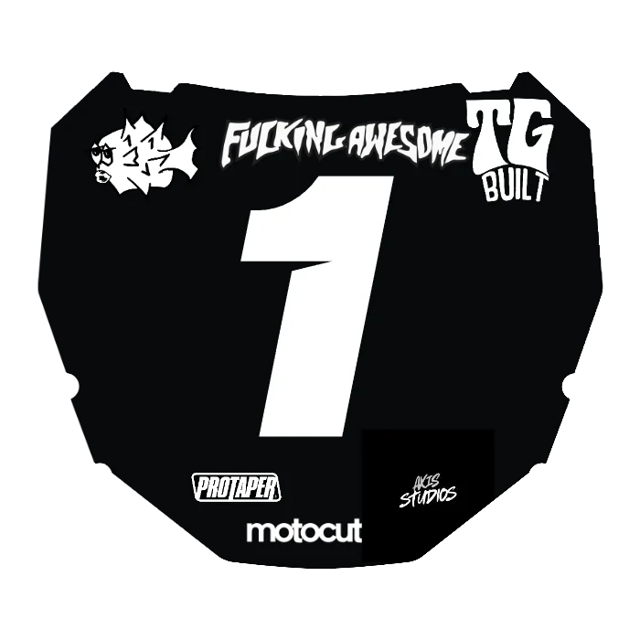 CUSTOM ODI NUMBER PLATE DECAL