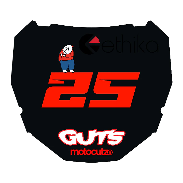 CUSTOM ODI NUMBER PLATE DECAL