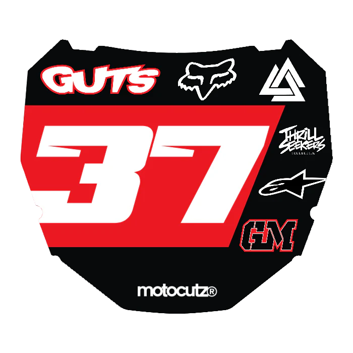 CUSTOM ODI NUMBER PLATE DECAL