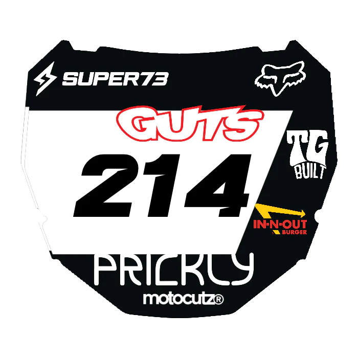 CUSTOM ODI NUMBER PLATE DECAL