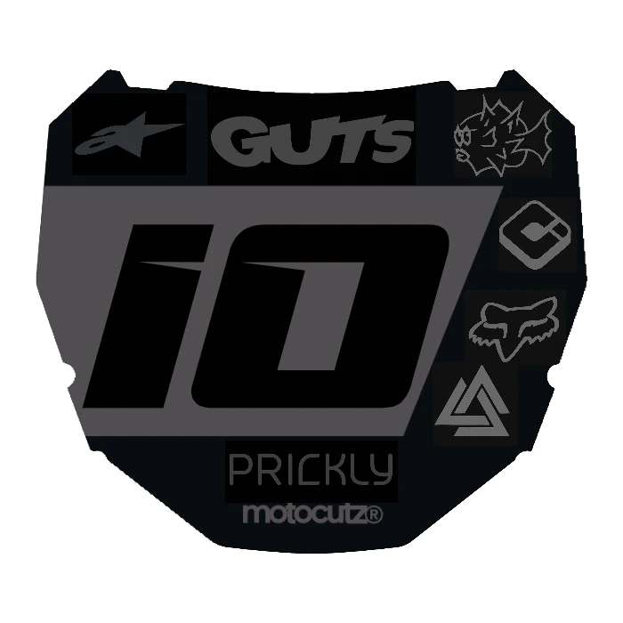 CUSTOM ODI NUMBER PLATE DECAL