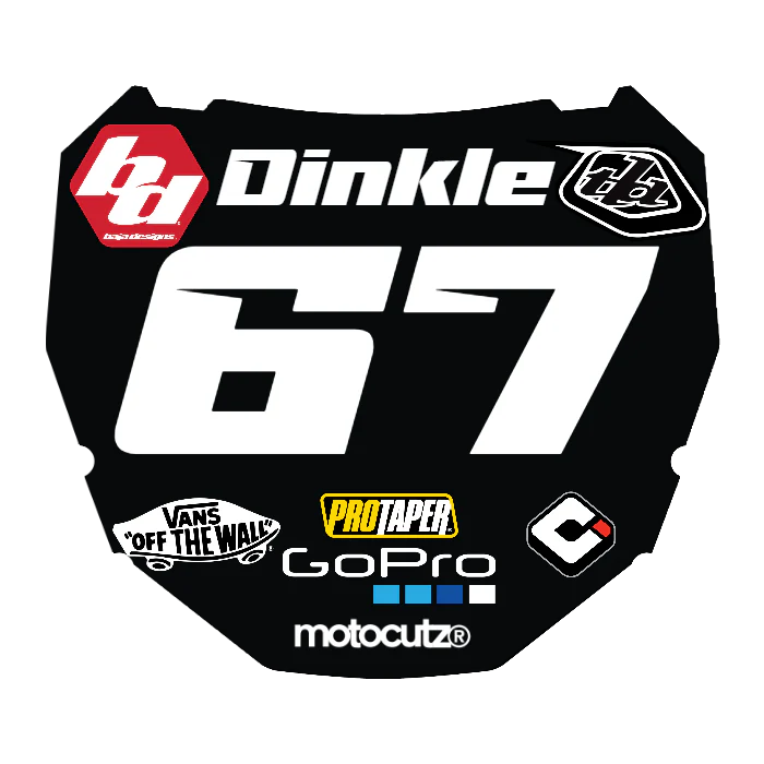 CUSTOM ODI NUMBER PLATE DECAL