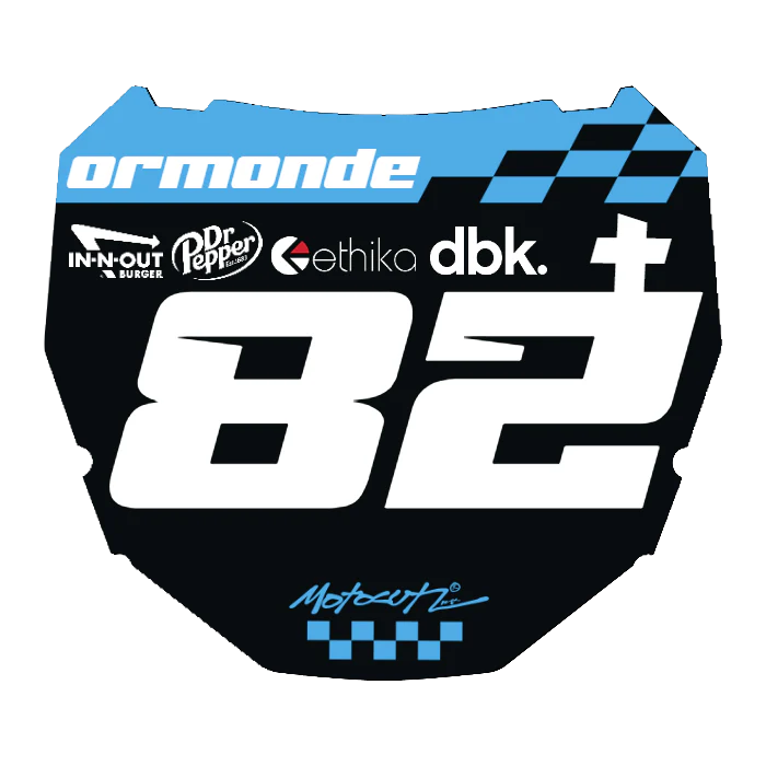 CUSTOM ODI NUMBER PLATE DECAL