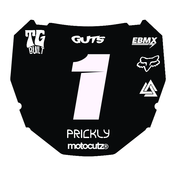 CUSTOM ODI NUMBER PLATE DECAL