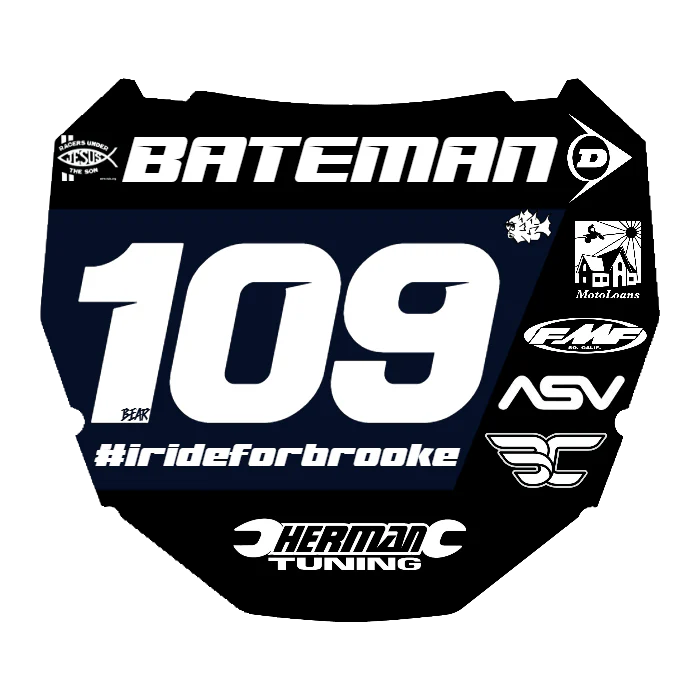 CUSTOM ODI NUMBER PLATE DECAL