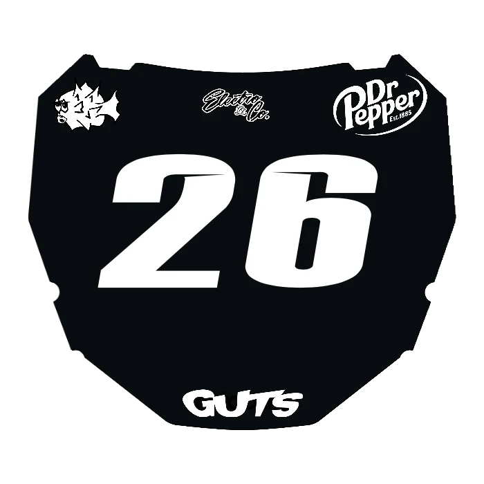CUSTOM ODI NUMBER PLATE DECAL