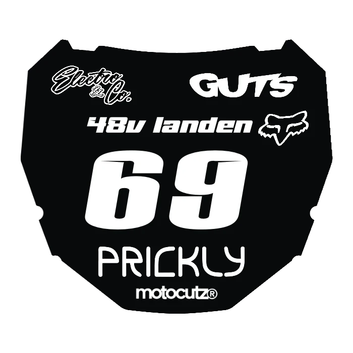 CUSTOM ODI NUMBER PLATE DECAL