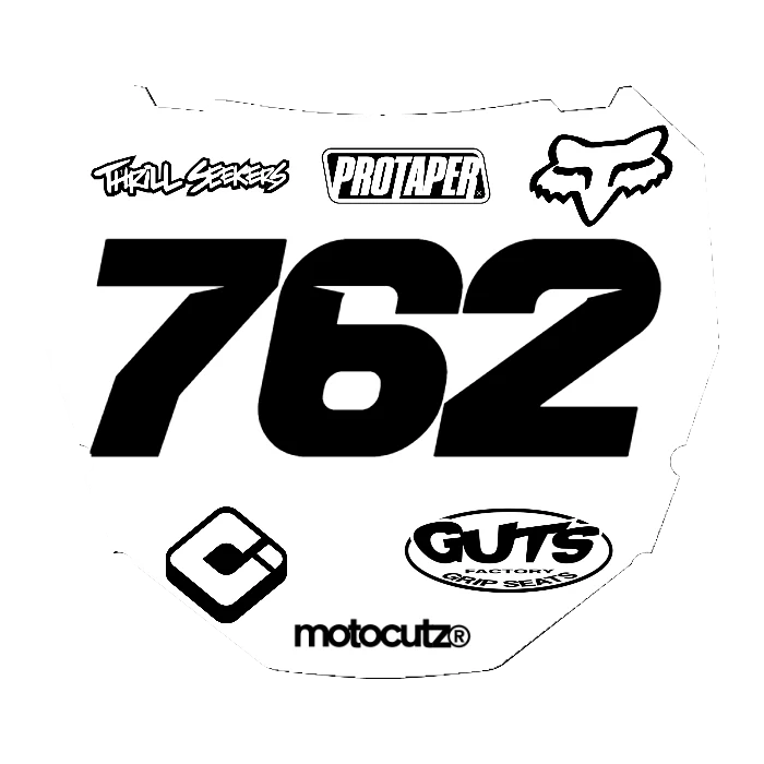 CUSTOM ODI NUMBER PLATE DECAL