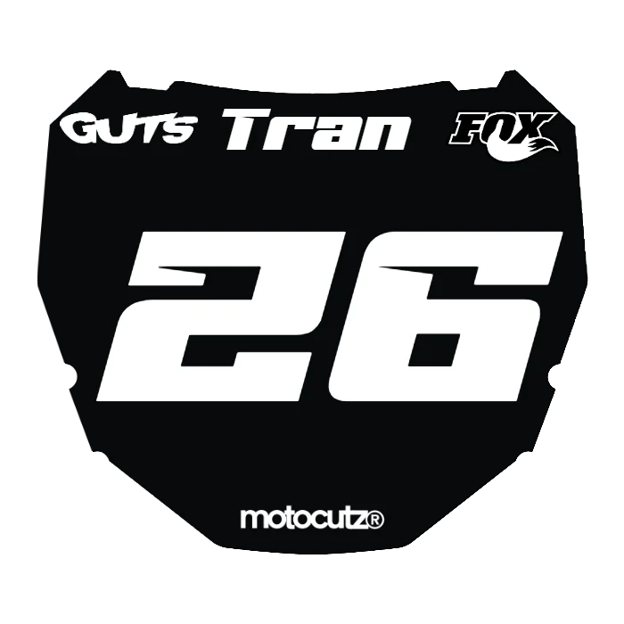 CUSTOM ODI NUMBER PLATE DECAL
