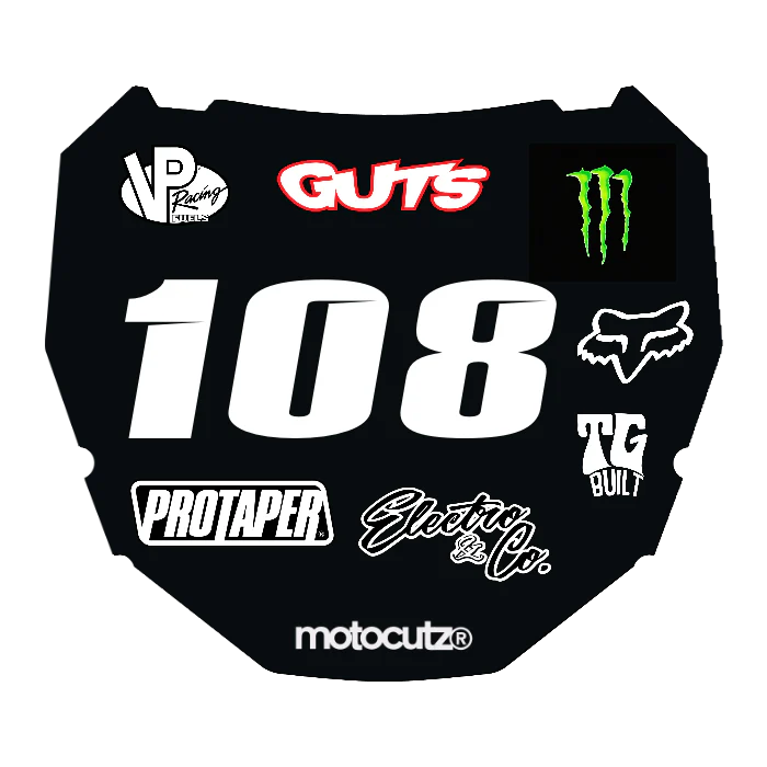 CUSTOM ODI NUMBER PLATE DECAL
