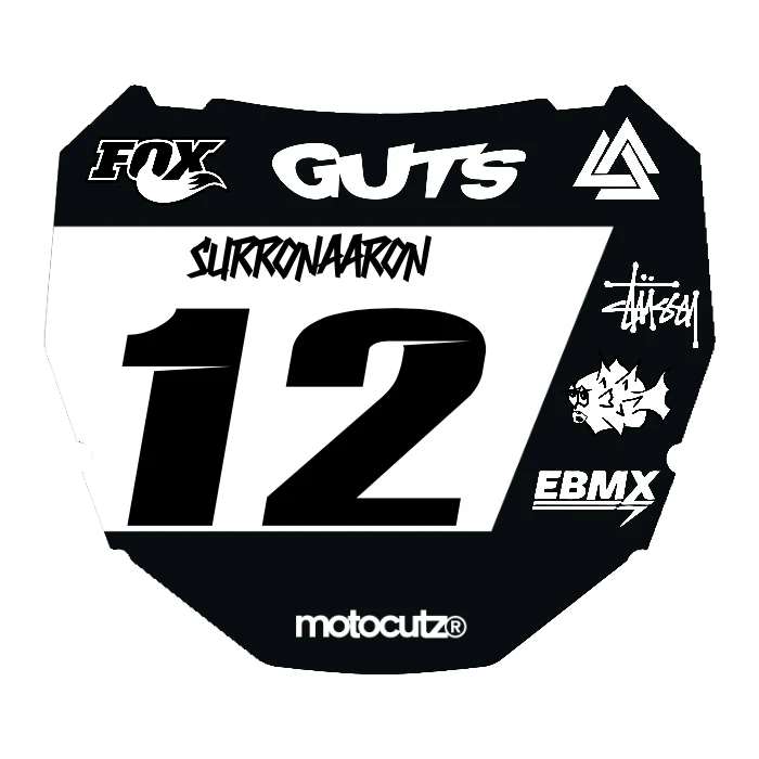 CUSTOM ODI NUMBER PLATE DECAL