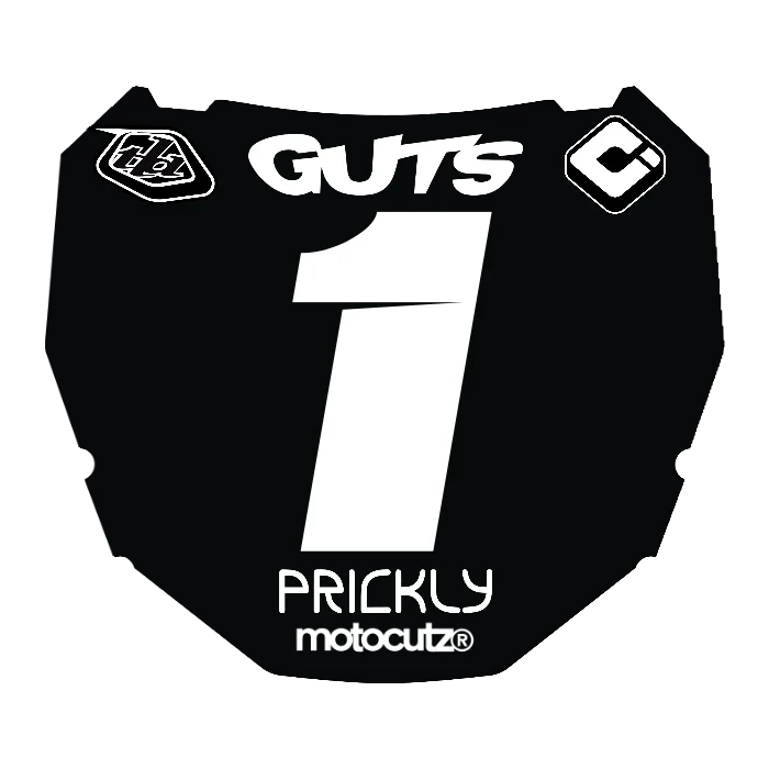 CUSTOM ODI NUMBER PLATE DECAL