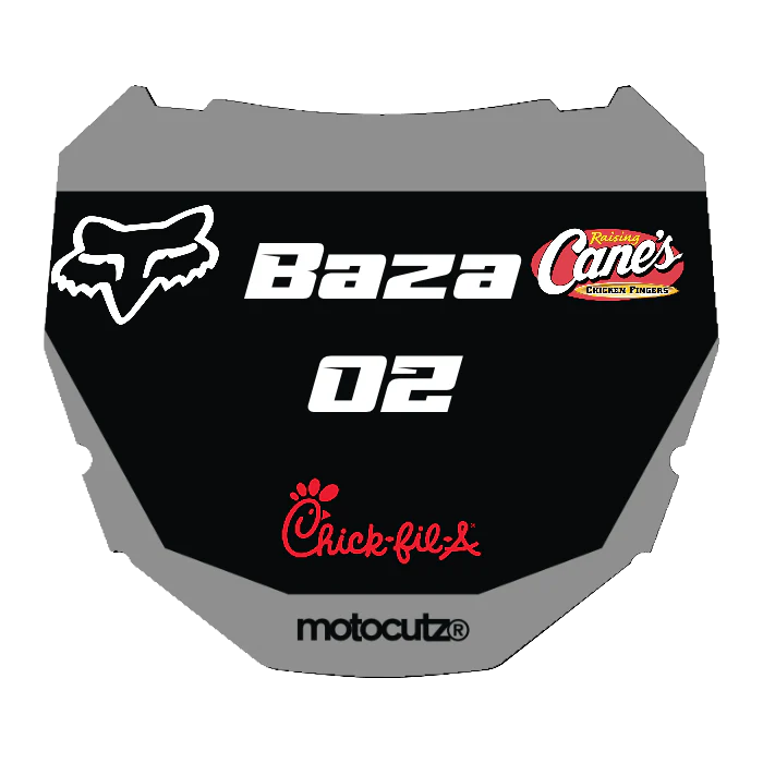 CUSTOM ODI NUMBER PLATE DECAL
