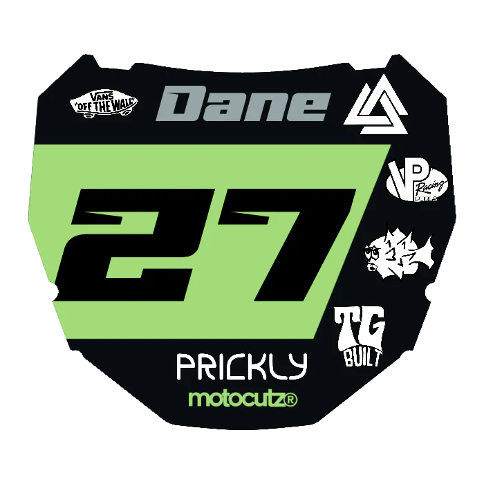 CUSTOM ODI NUMBER PLATE DECAL