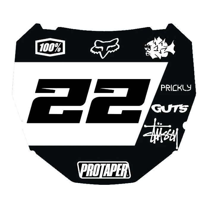 CUSTOM ODI NUMBER PLATE DECAL