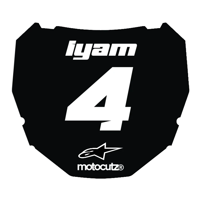 CUSTOM ODI NUMBER PLATE DECAL