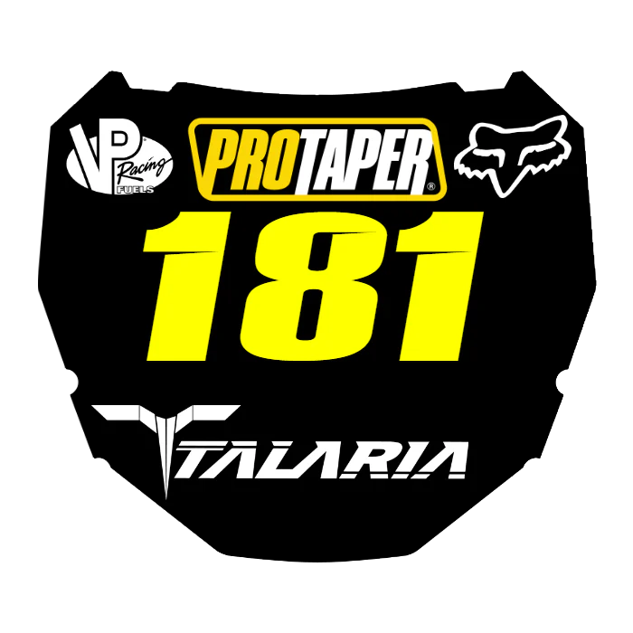 CUSTOM ODI NUMBER PLATE DECAL