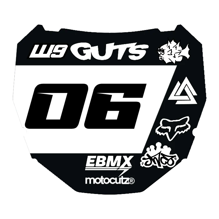 CUSTOM ODI NUMBER PLATE DECAL