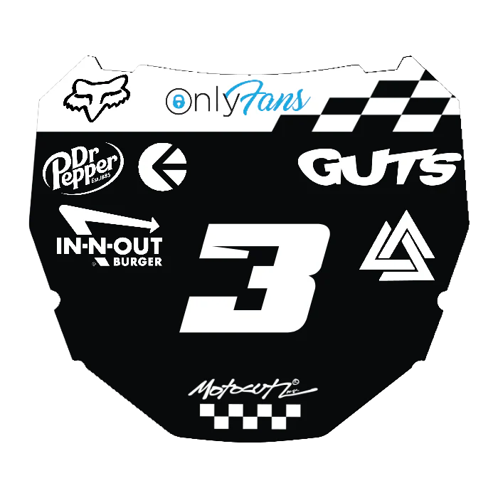 CUSTOM ODI NUMBER PLATE DECAL