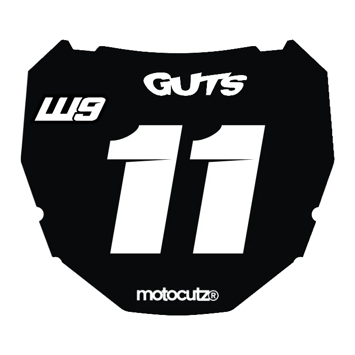 CUSTOM ODI NUMBER PLATE DECAL