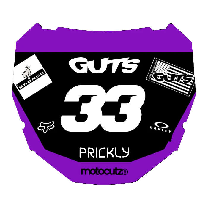CUSTOM ODI NUMBER PLATE DECAL