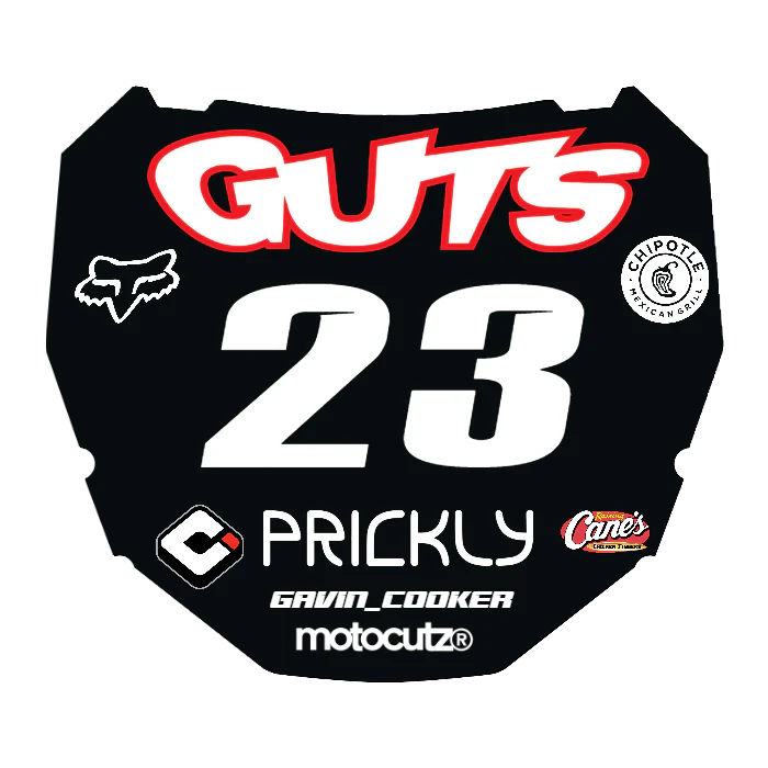 CUSTOM ODI NUMBER PLATE DECAL