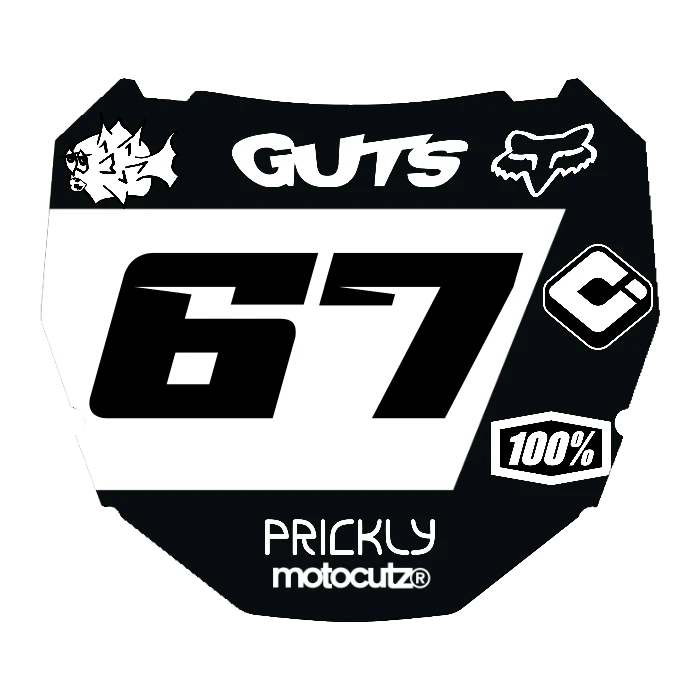 CUSTOM ODI NUMBER PLATE DECAL