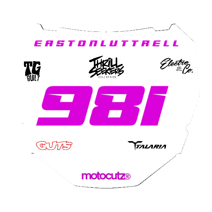 CUSTOM ODI NUMBER PLATE DECAL