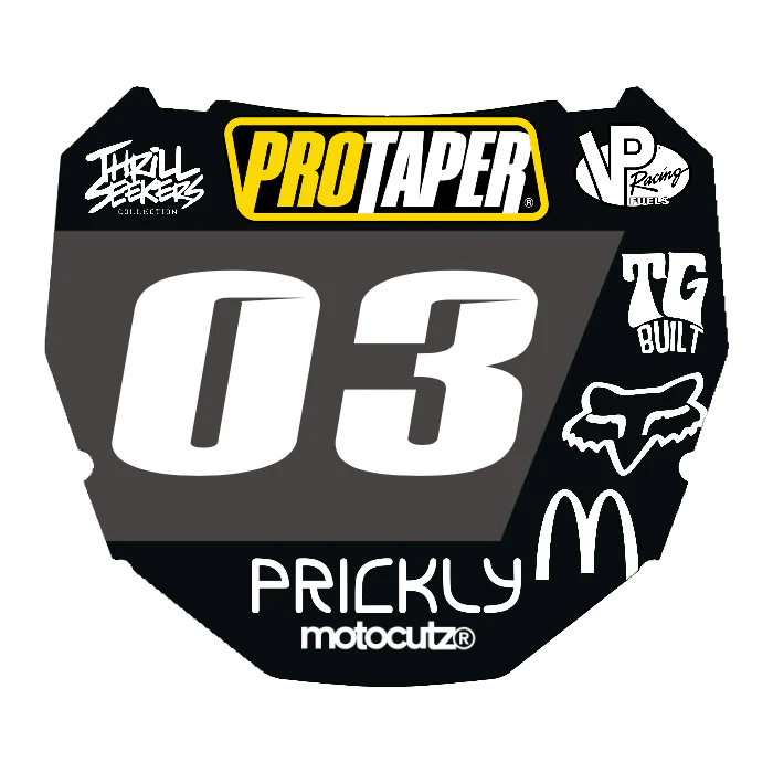 CUSTOM ODI NUMBER PLATE DECAL