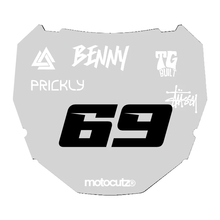 CUSTOM ODI NUMBER PLATE DECAL