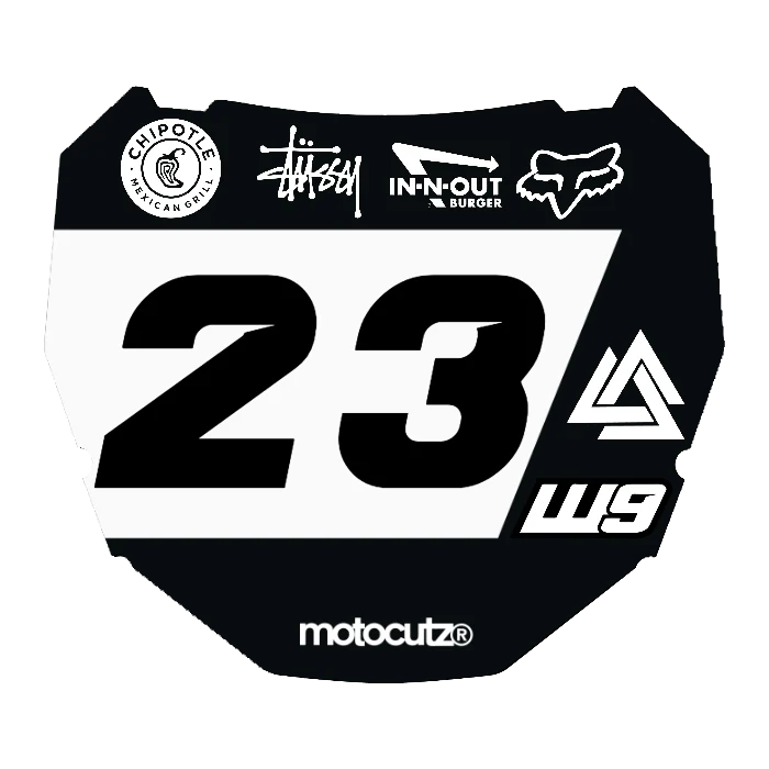 CUSTOM ODI NUMBER PLATE DECAL